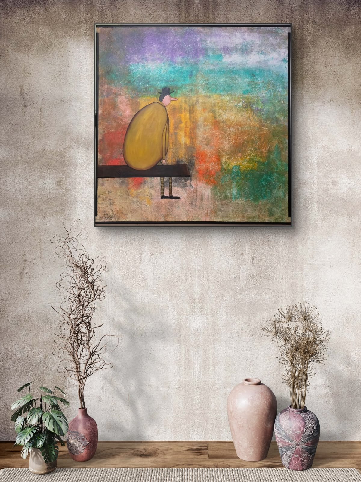 A world of his own 35" x 35"